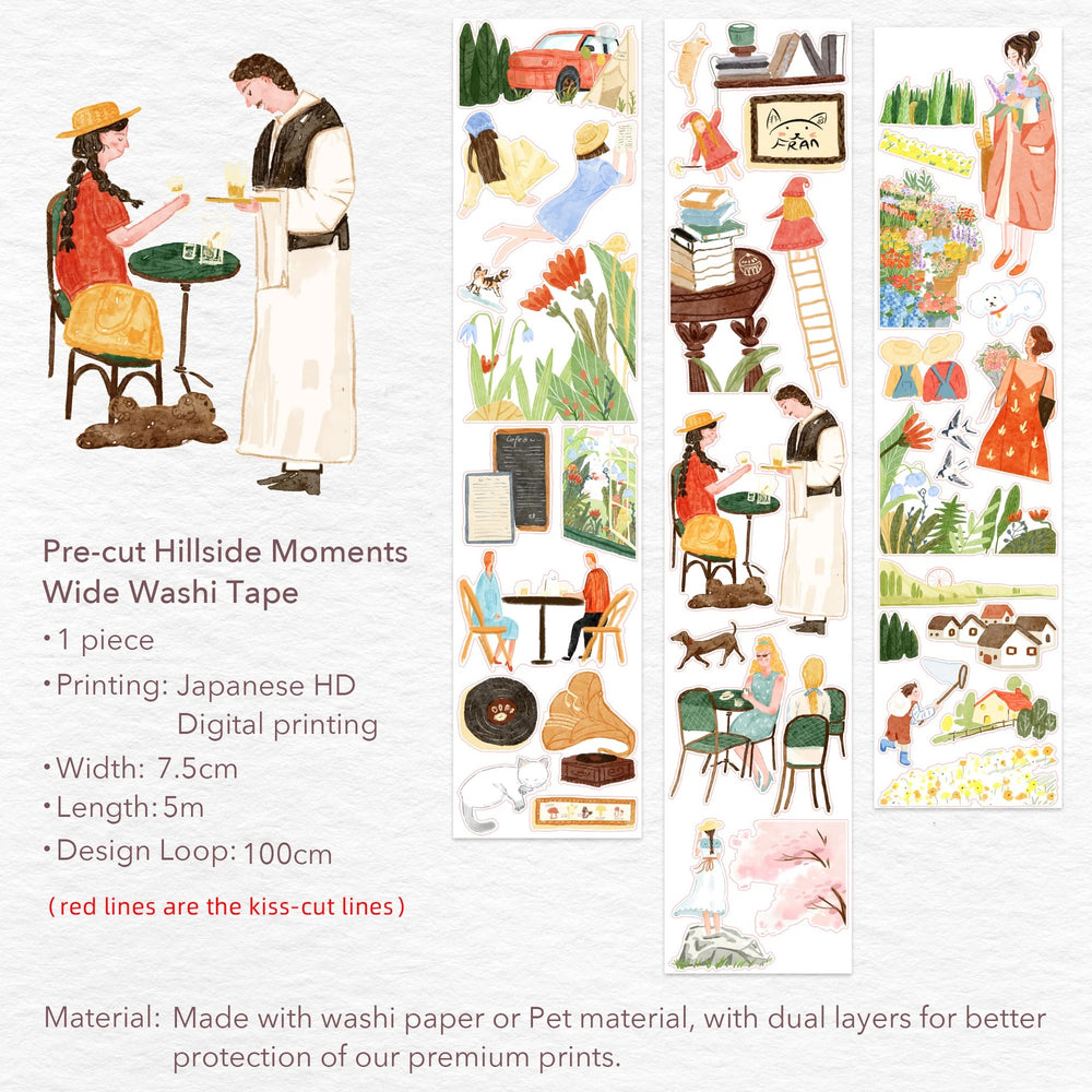 The Washi Tape Shop - Hillside Moments Wide Washi/PET Tape Design loop