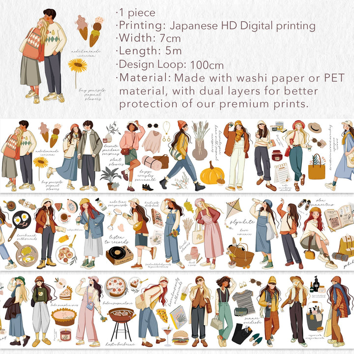 The Washi Tape Shop - Moments In Time Wide Washi/PET Tape