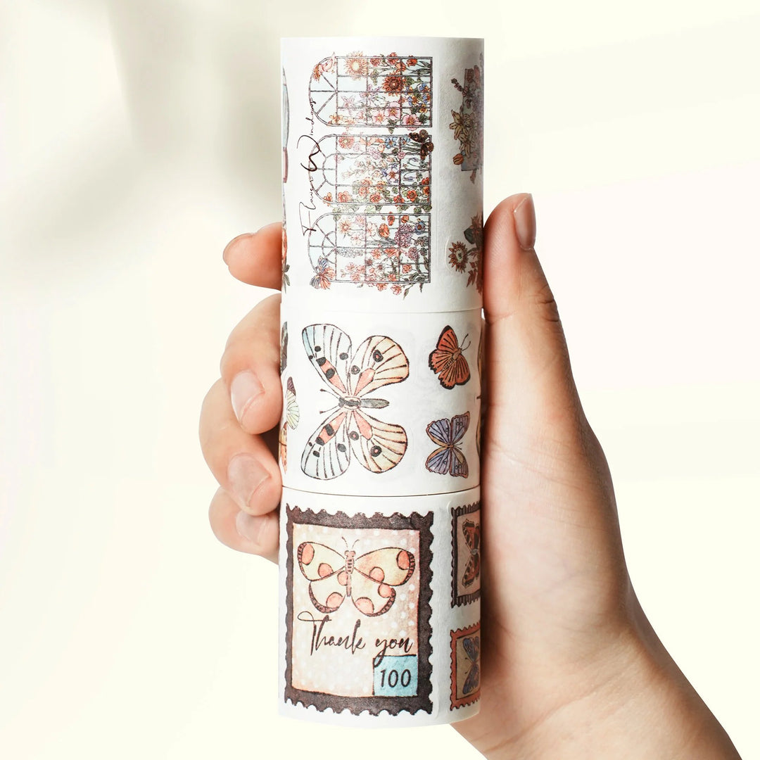 The Washi Tape Shop - Stamped Wings Washi Tape Sticker Set