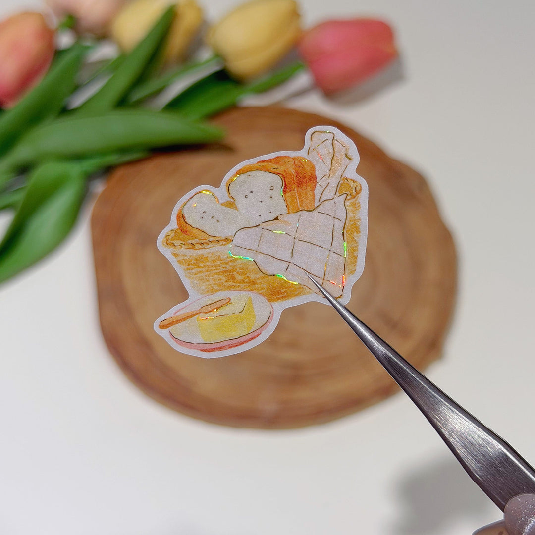 Single pre-cut piece from The Washi Tape Shop Autumn Pantry Wide Washi/PET Tape with its seashell gilded edges