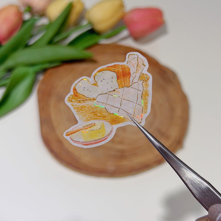 Single pre-cut piece from The Washi Tape Shop Autumn Pantry Wide Washi/PET Tape with its seashell gilded edges