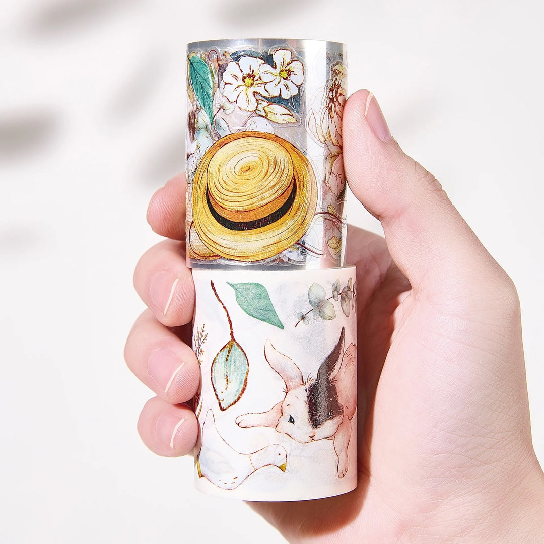 The Washi Tape Shop - Pre-cut Clover Haze Wide Washi/PET Tape