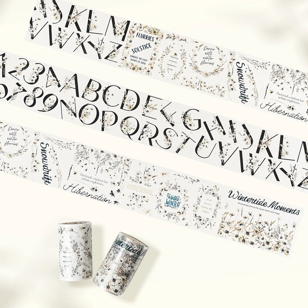 The Washi Tape Shop - Pre-cut Frosted Letters Wide Washi/PET Tape