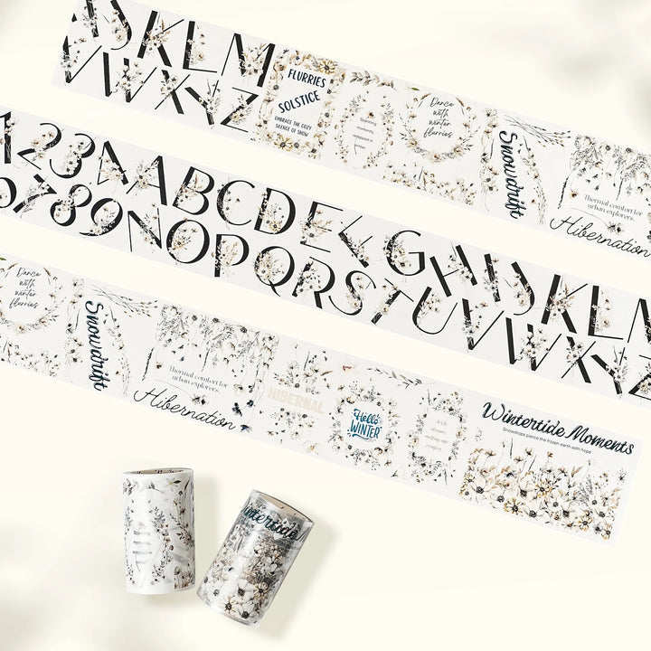 The Washi Tape Shop - Pre-cut Frosted Letters Wide Washi/PET Tape