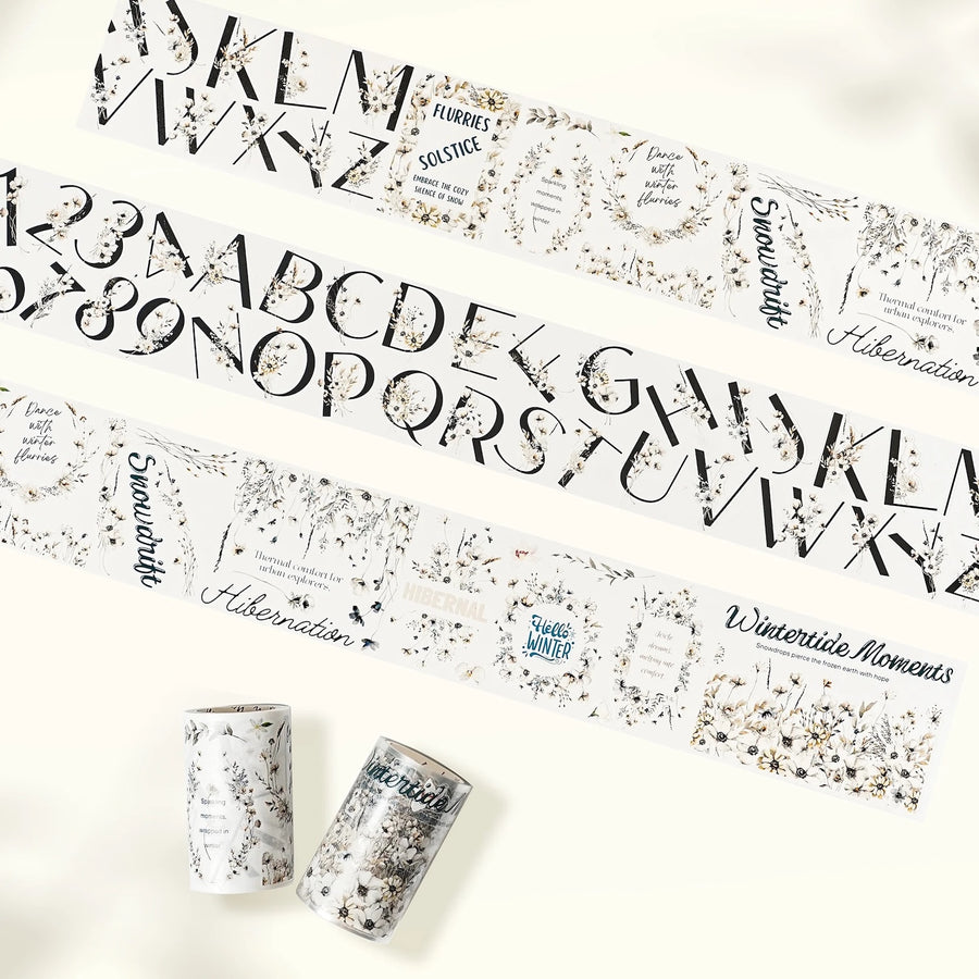 The Washi Tape Shop - Pre-cut Frosted Letters Wide Washi/PET Tape