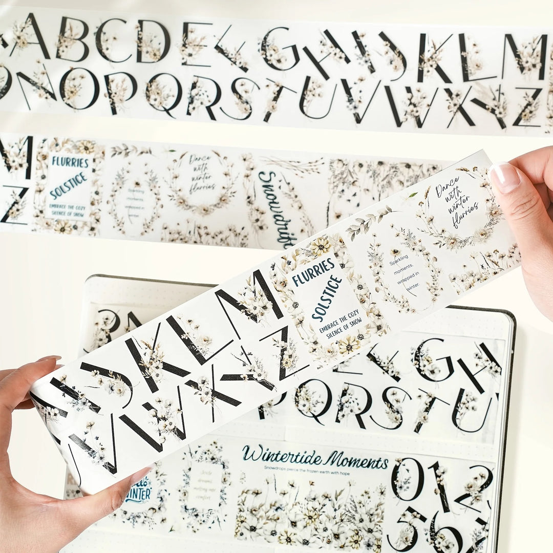 The Washi Tape Shop - Pre-cut Frosted Letters Wide Washi/PET Tape