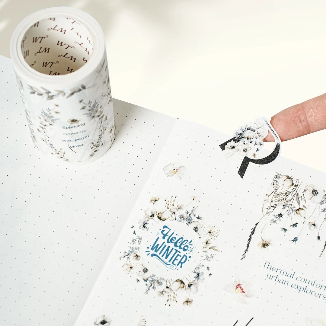 The Washi Tape Shop - Pre-cut Frosted Letters Wide Washi/PET Tape