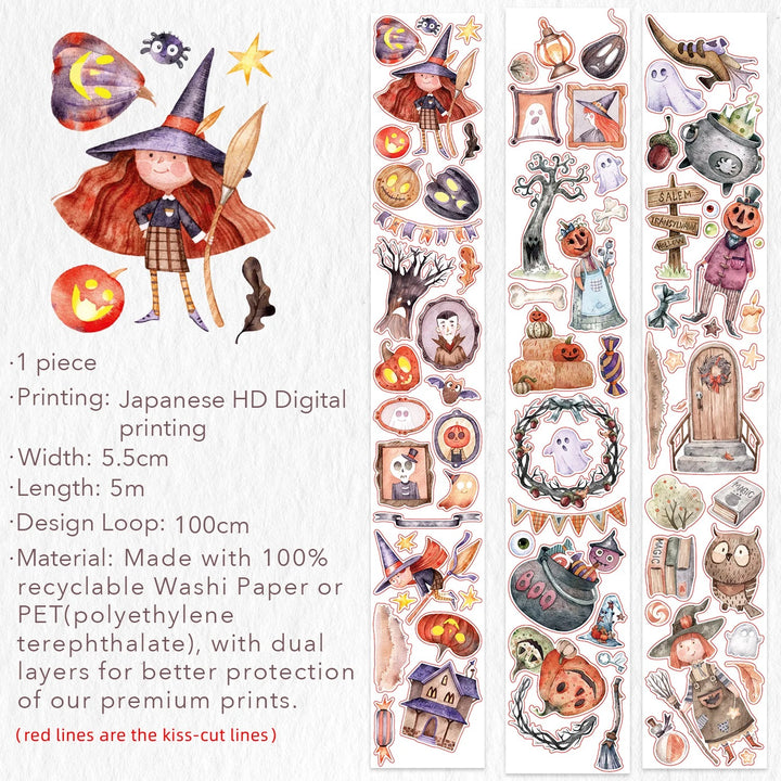 The Washi Tape Shop - Ghoulish Gathering Washi/PET Tape