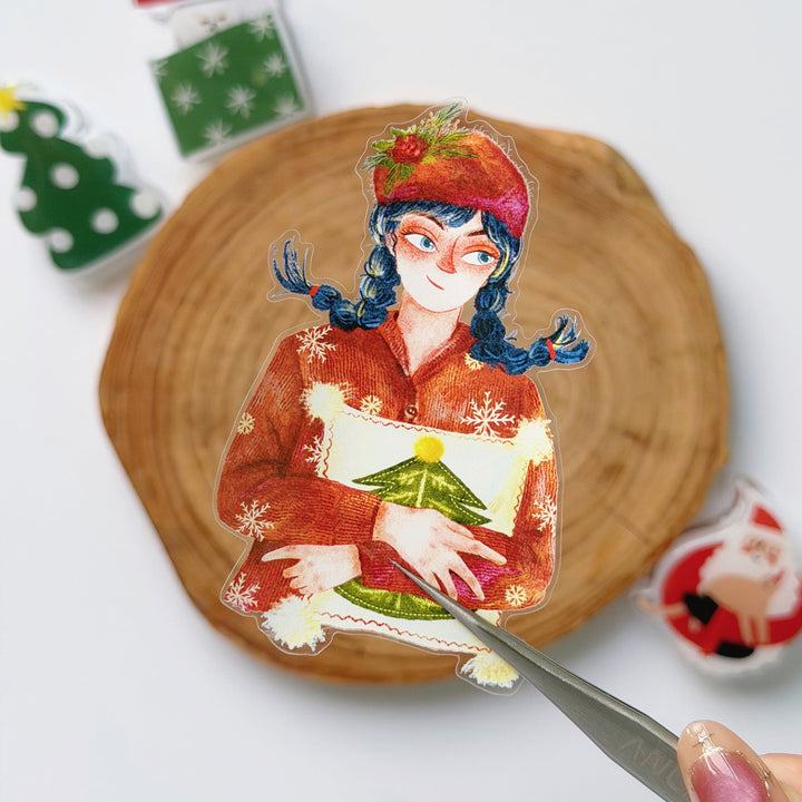 Single pre-cut piece from The Washi Tape Shop Holly Belle Wide Washi/PET Tape with its watercolour details