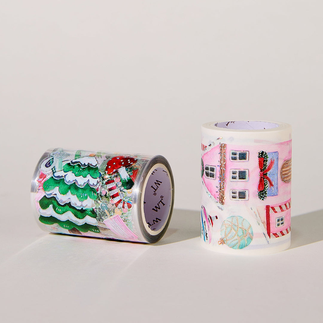 Washi and PET rolls of The Washi Tape Shop Pink Frost Wide Washi/PET Tape