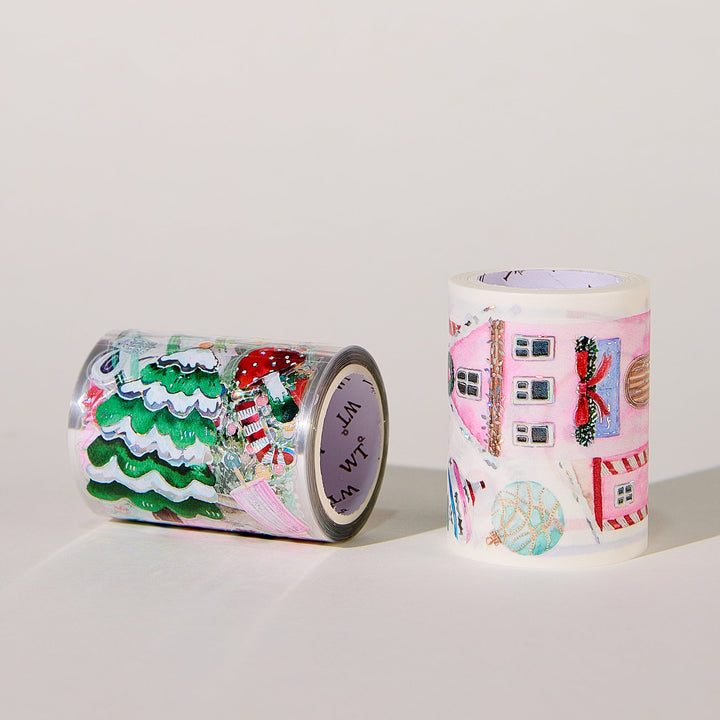 Washi and PET rolls of The Washi Tape Shop Pink Frost Wide Washi/PET Tape