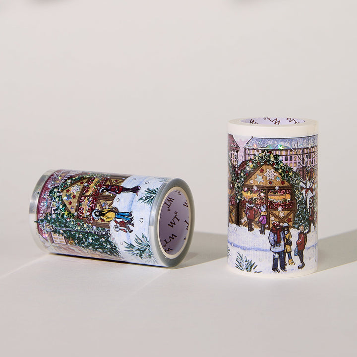 Washi and PET rolls of The Washi Tape Shop Yuletide Glow Wide Washi/PET Tape