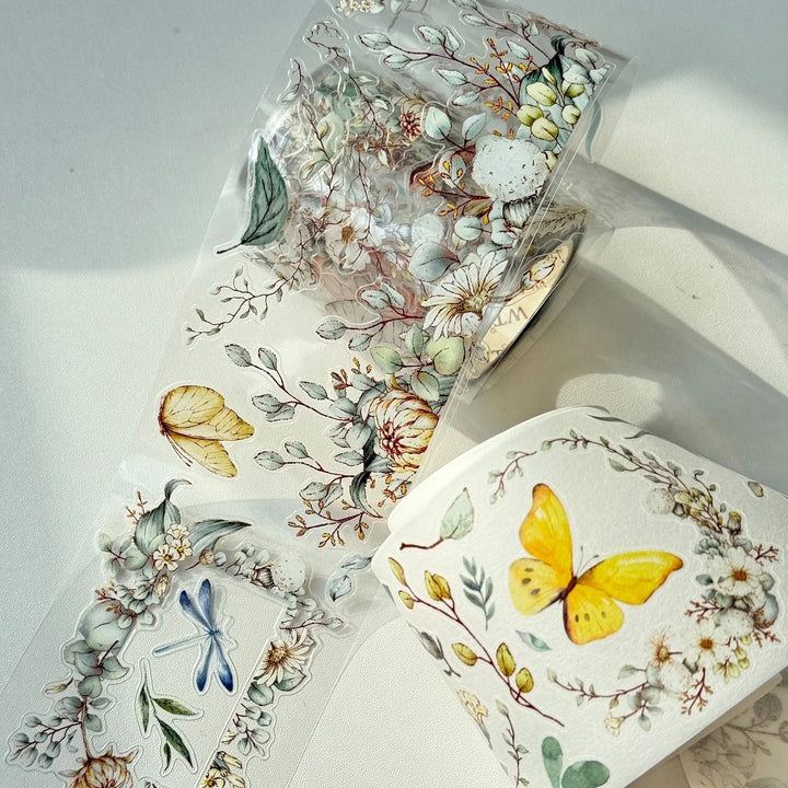 The Washi Tape Shop - Pre-cut Zephyr Bloom Wide Washi/PET Tape