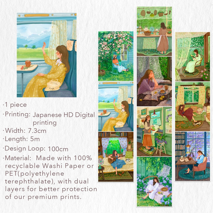 The Washi Tape Shop - Garden Daydreams Wide Washi/PET Tape