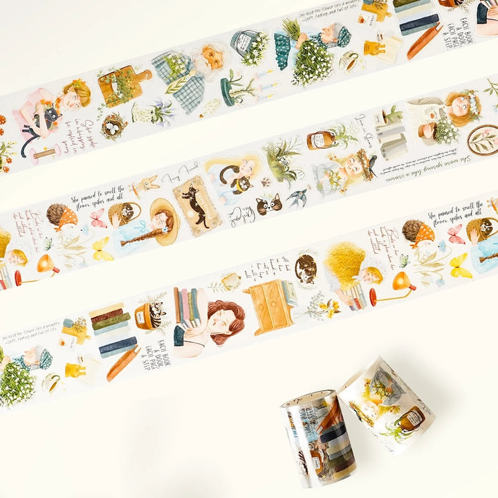 the washi tape shop pre cut cosy hour wide washi pet tape