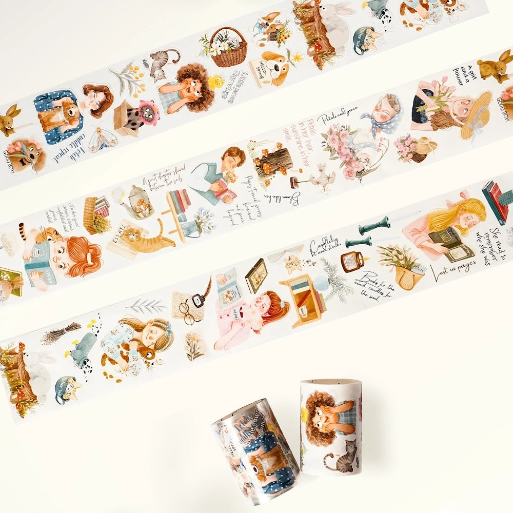 the washi tape shop pre cut sunday vibe wide washi pet tape