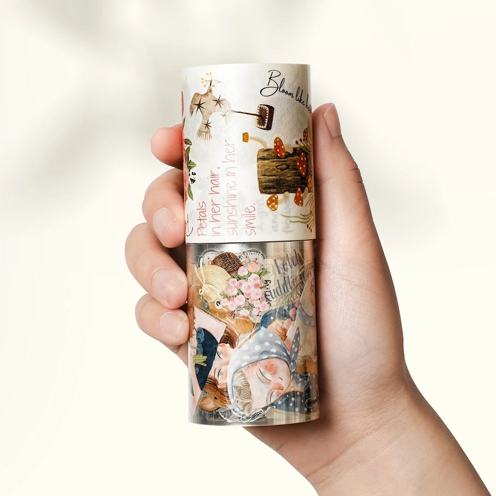 The Washi Tape Shop - Pre-cut Sunday Vibe Wide Washi/PET Tape