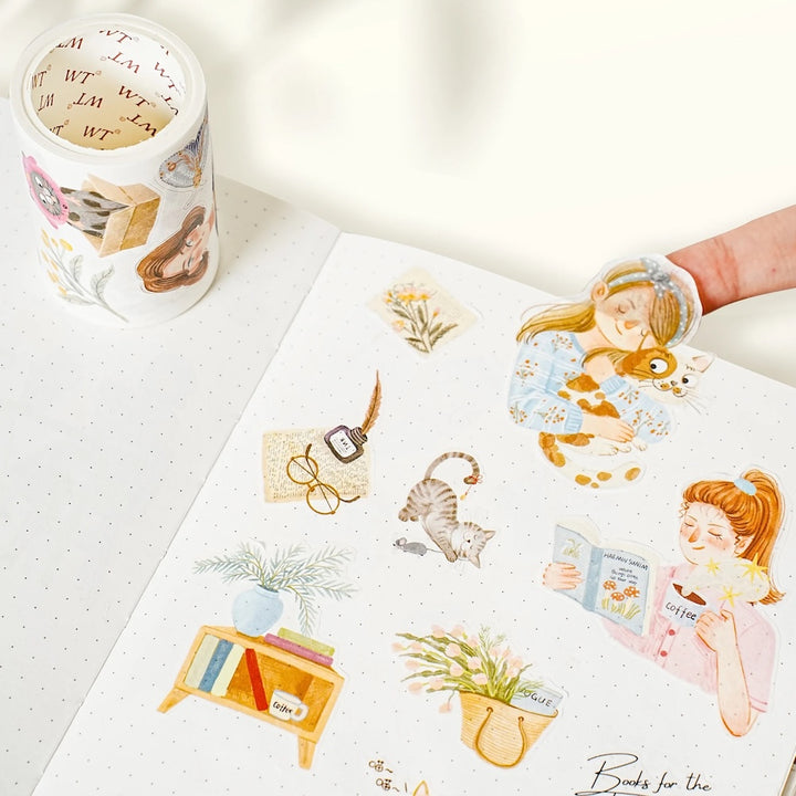 The Washi Tape Shop - Pre-cut Sunday Vibe Wide Washi/PET Tape