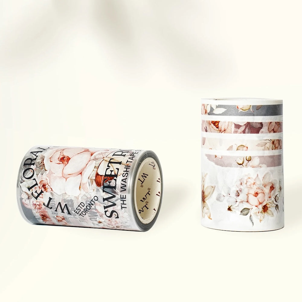 The Washi Tape Shop - Pre-cut Sweet Rose Wide Washi/PET Tape