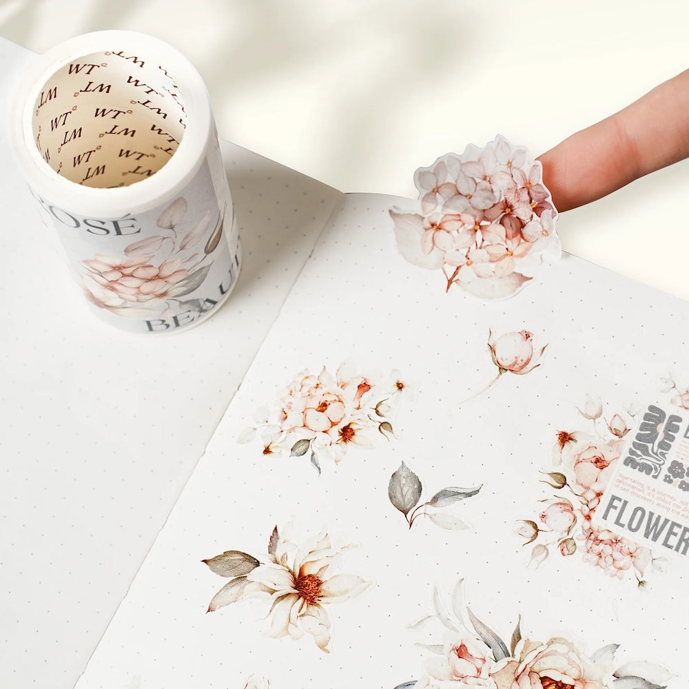 The Washi Tape Shop - Pre-cut Sweet Rose Wide Washi/PET Tape