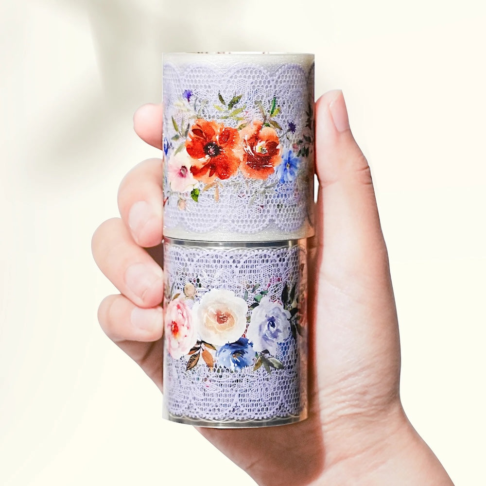 The Washi Tape Shop - Pre-Cut Wide Fluer De Lune PET Tape (Sparkling)
