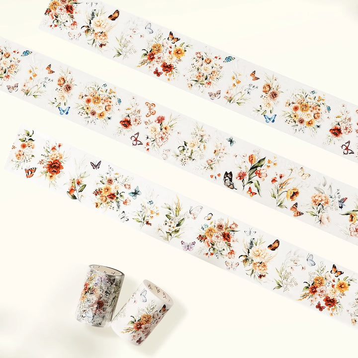 The Washi Tape Shop - Pre-Cut Floral Wave Wide Washi/PET Tape