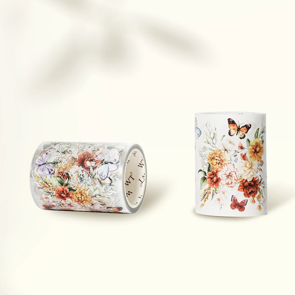The Washi Tape Shop - Pre-Cut Floral Wave Wide Washi/PET Tape