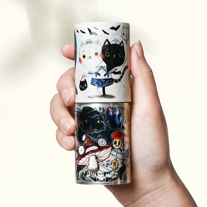 The Washi Tape Shop - Pre-Cut Midnight Monsters Wide Washi/PET Tape