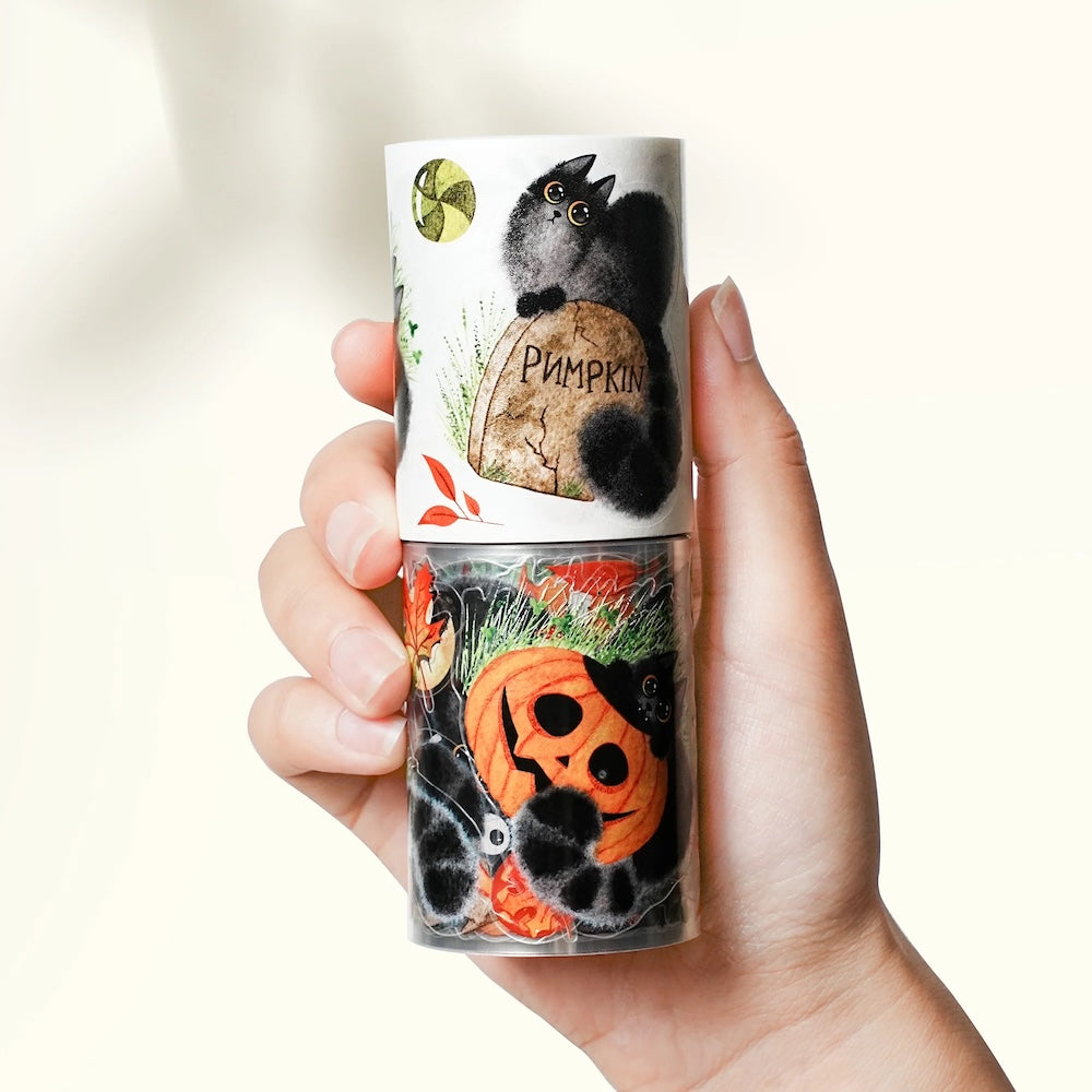 The Washi Tape Shop - Pre-Cut Shadow Paws Wide Washi/PET Tape