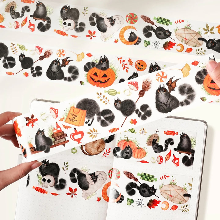 The Washi Tape Shop - Pre-Cut Shadow Paws Wide Washi/PET Tape