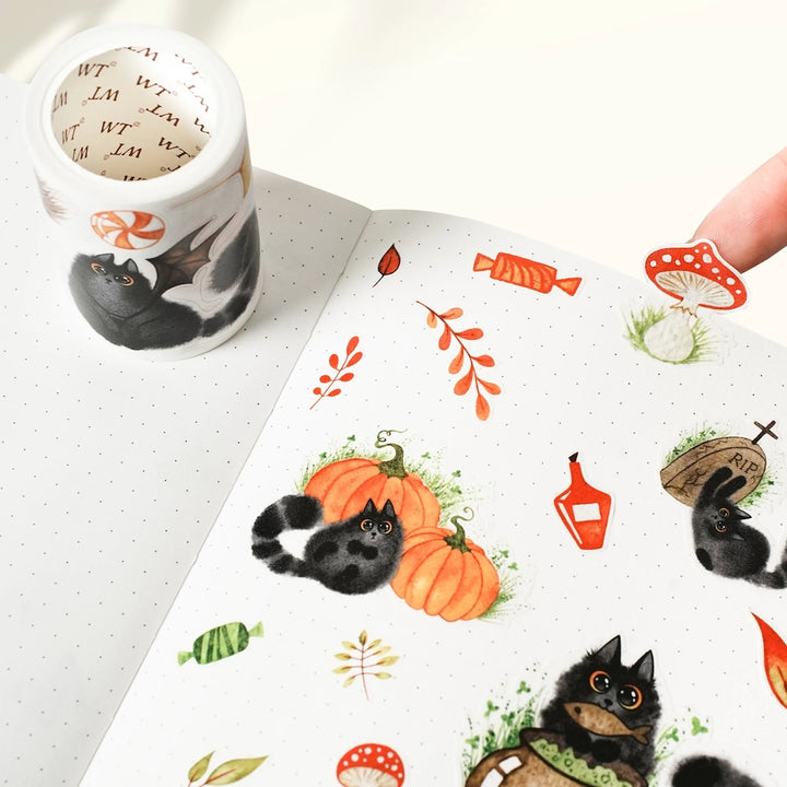 The Washi Tape Shop - Pre-Cut Shadow Paws Wide Washi/PET Tape