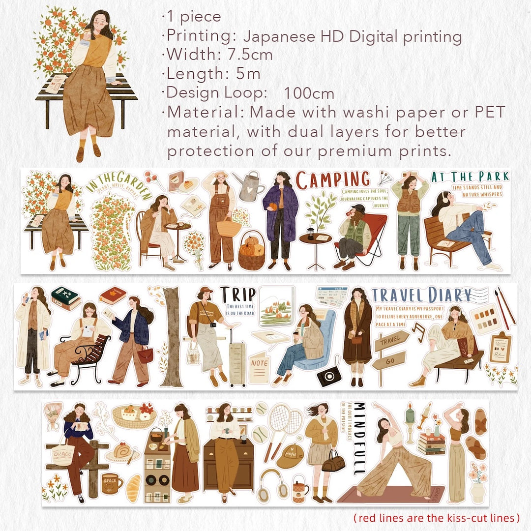 The Washi Tape Shop - Pre-cut Planners Day Version 2 - Washi/PET Tape