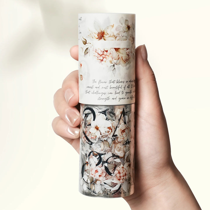 The Washi Tape Shop - Pre-cut Rosé Scripts Wide Washi/PET Tape