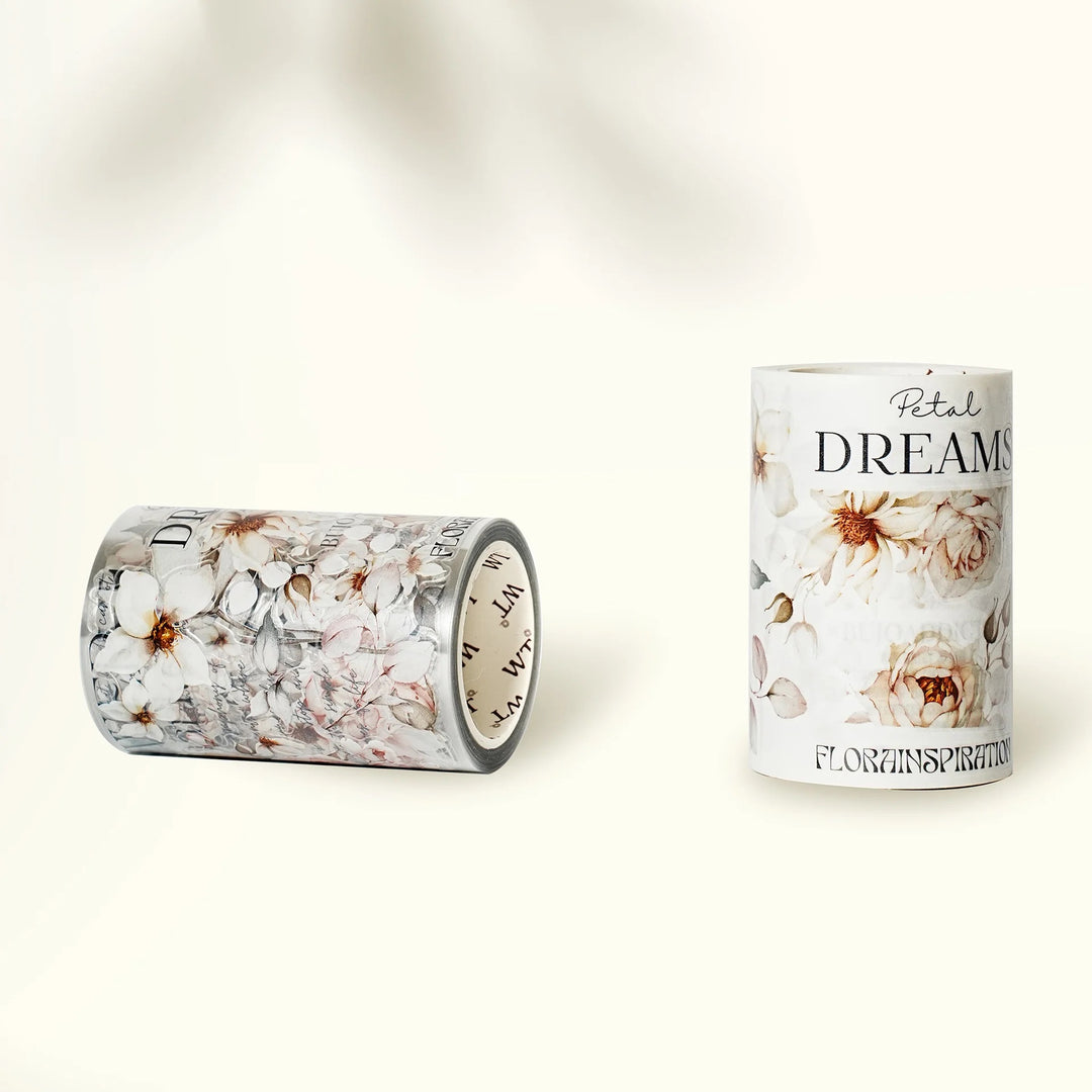 The Washi Tape Shop - Pre-cut Rosé Scripts Wide Washi/PET Tape