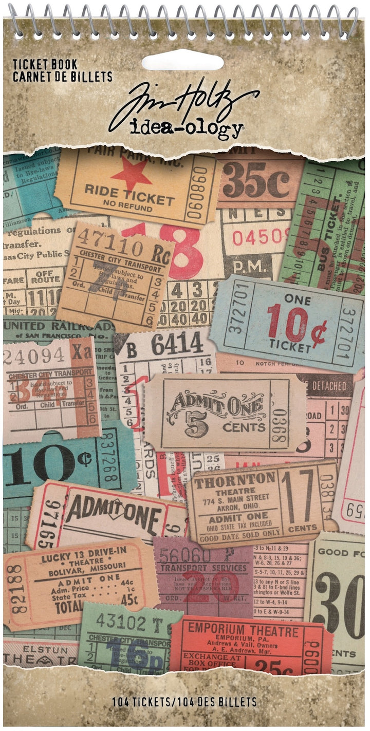 Tim Holtz - Spiral Bound Ticket Book