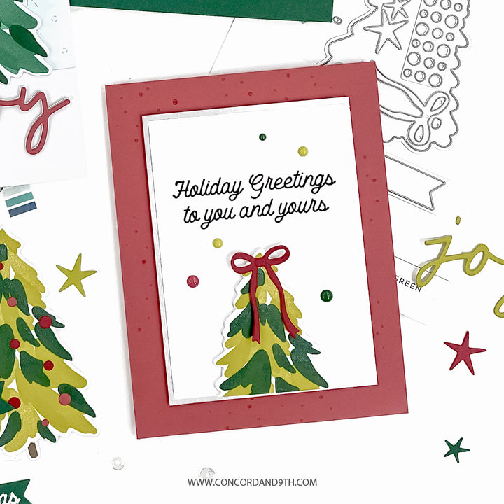 PRE_ORDER ONLY - Concord & 9th - Triple-step Evergreen Stamps & Dies Bundle