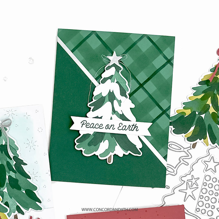 PRE_ORDER ONLY - Concord & 9th - Triple-step Evergreen Stamps & Dies Bundle