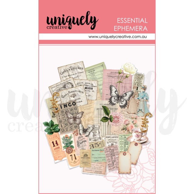 vintage die cuts in branded packaging