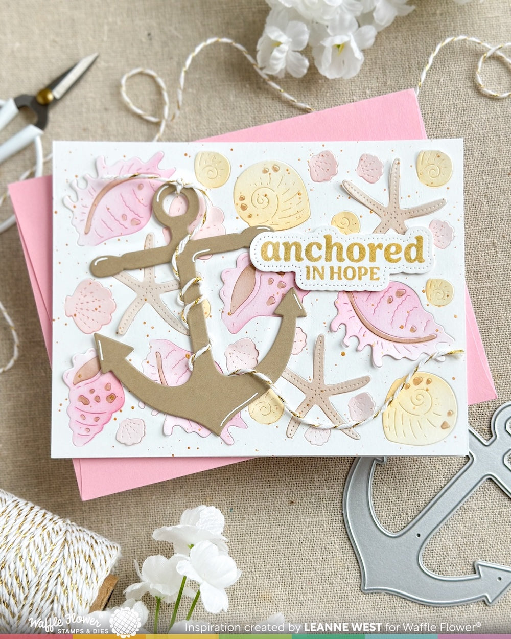 waffle flower seashell texture die - 422078 project