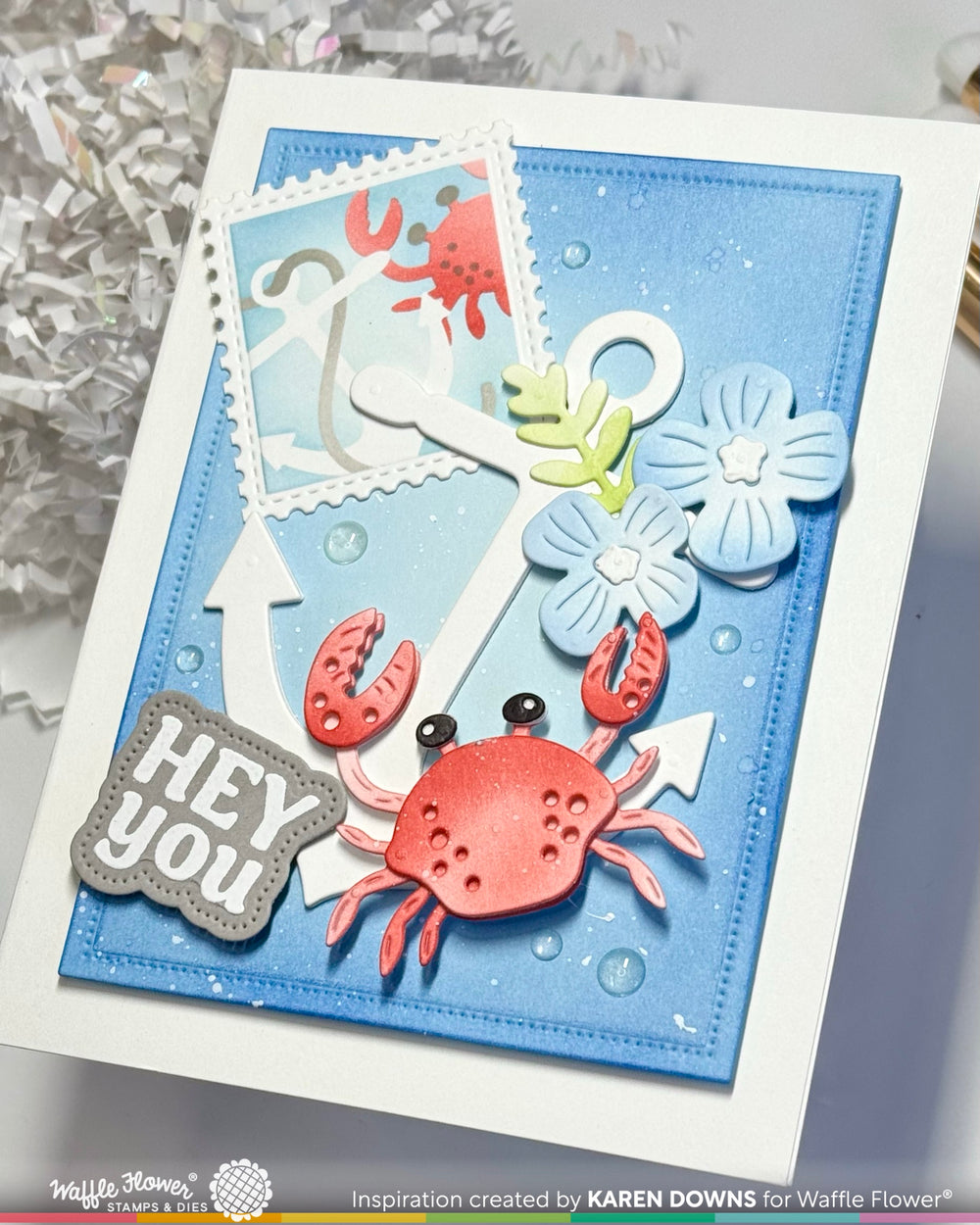 waffle flower hello sunshine sentiments stamp set - 422051 example