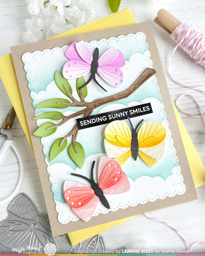 Waffle Flower - Cloudy Skies Stencil