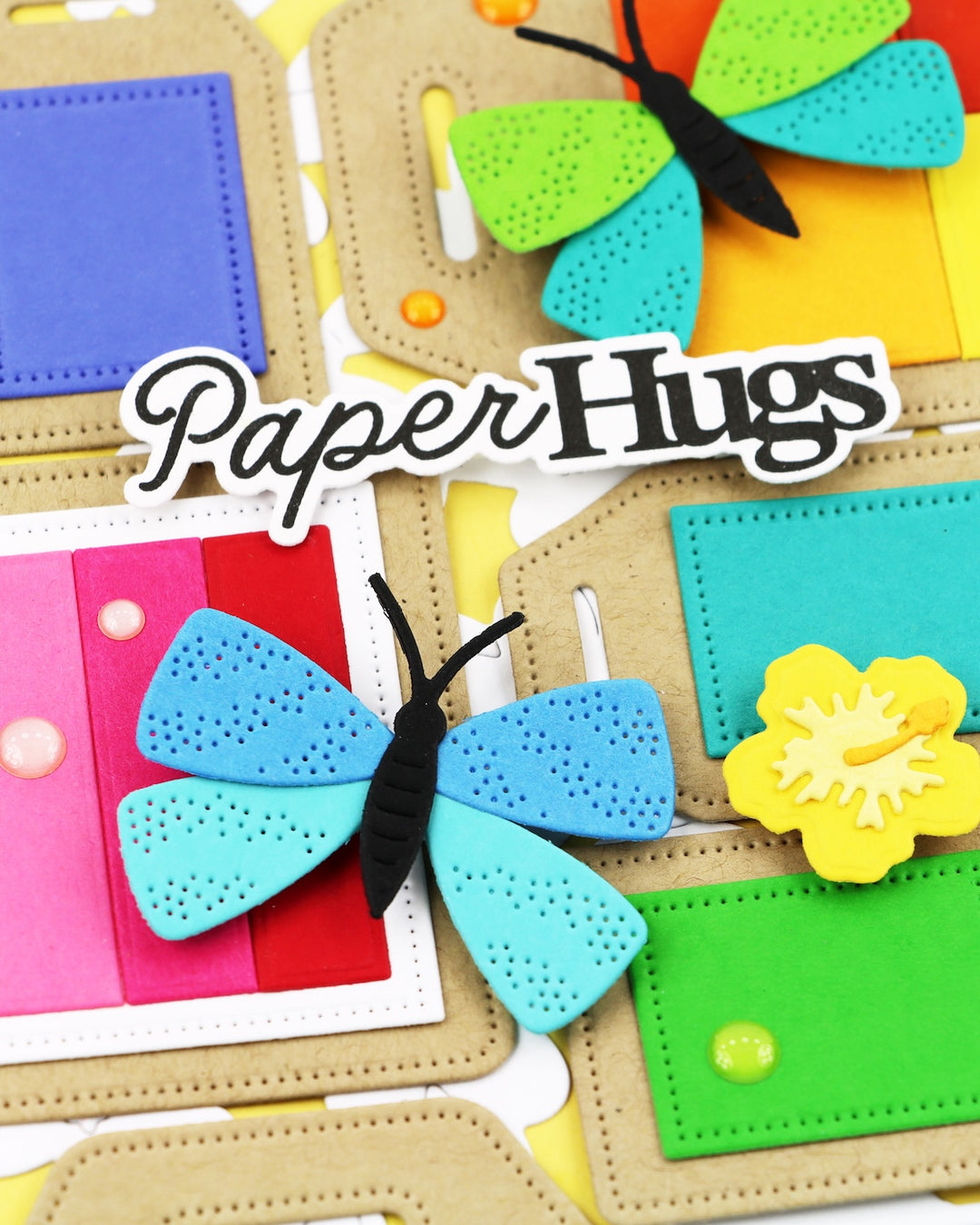 Waffle Flower - Nesting Piercing Tags Die-n-stencil
