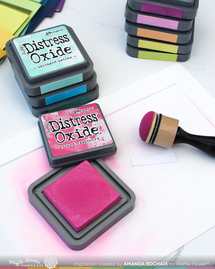 Waffle Flower - Ink Swatch Label Die