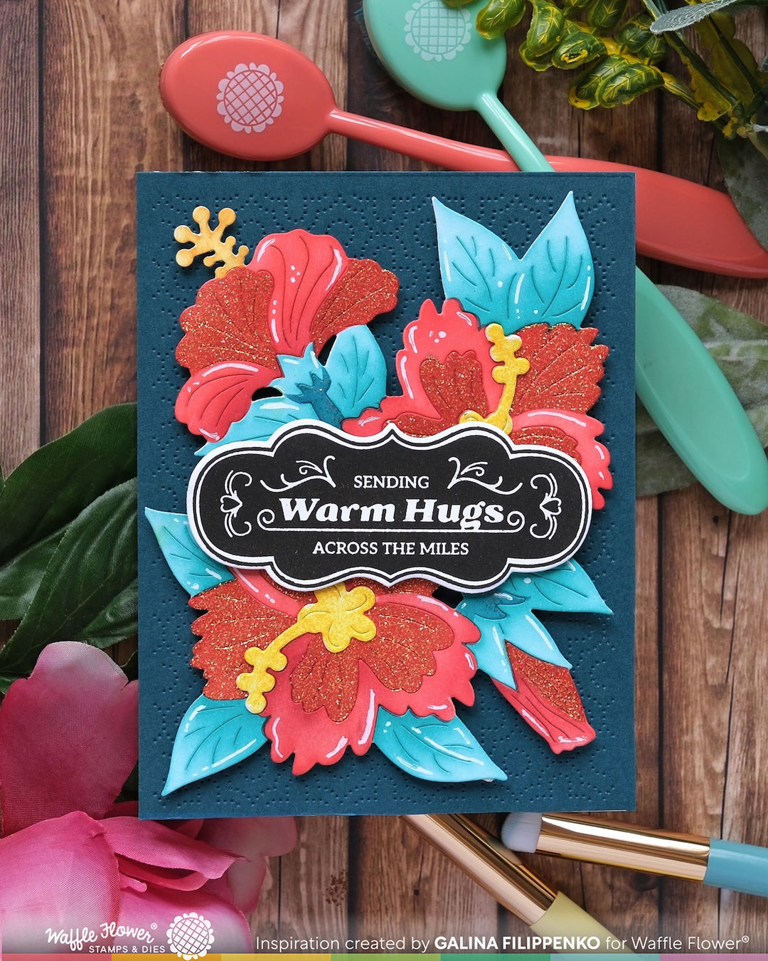 Waffle Flower - Vintage Label 1 Die