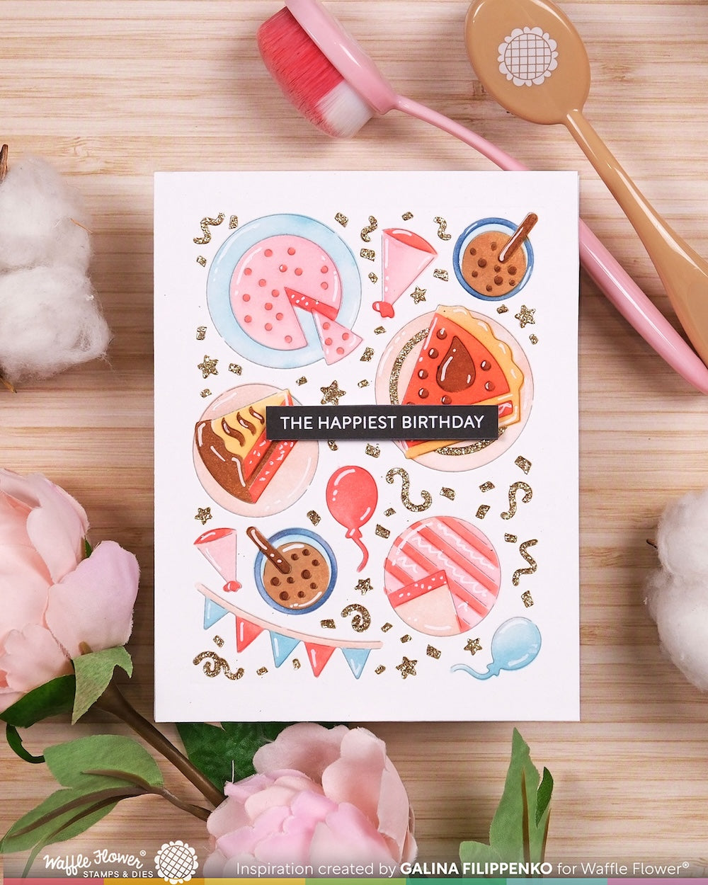 Waffle Flower - Cake Time Stencil