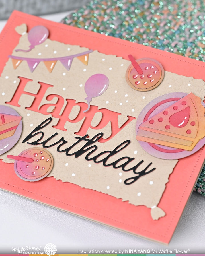 Waffle Flower - Script Birthday Die