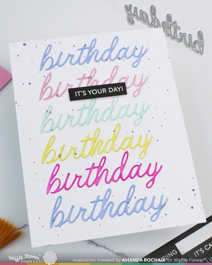 Waffle Flower - Subsentiments Cake Time Diecut