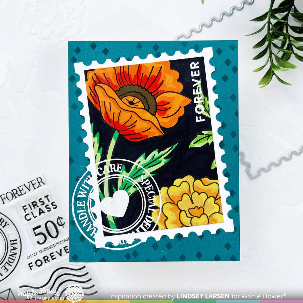 Waffle Flower - Oversized Postage Combo example