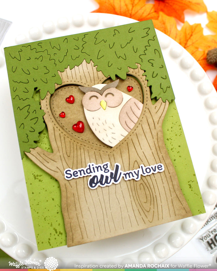 Waffle Flower Woodland Hugs Die - handmade card project by Amanda, photo 2