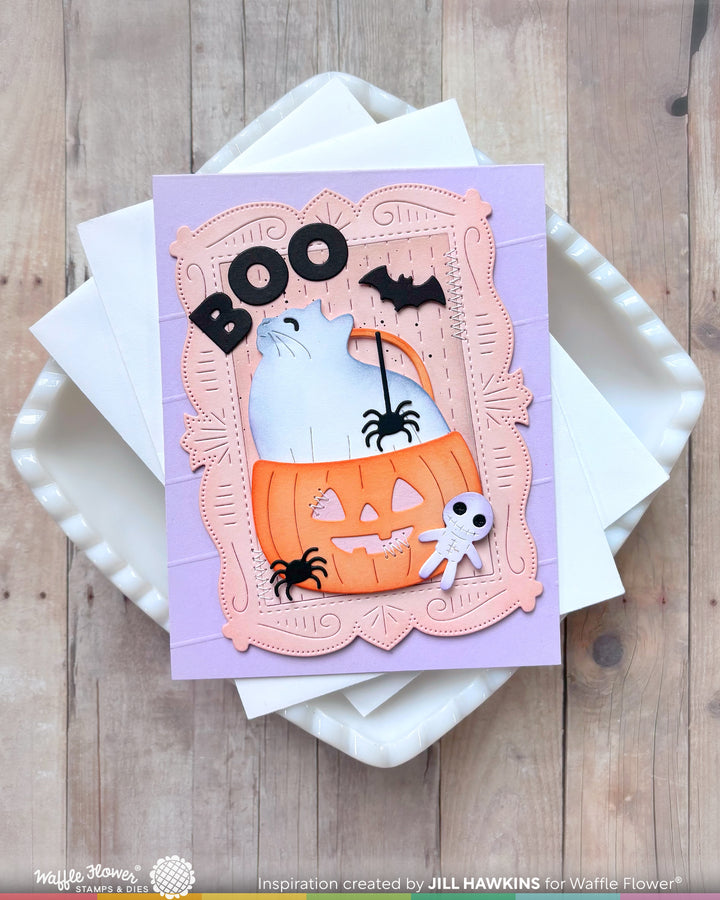 Waffle Flower Happy Haunting Cat Die - handmade card project by Jill, photo 2